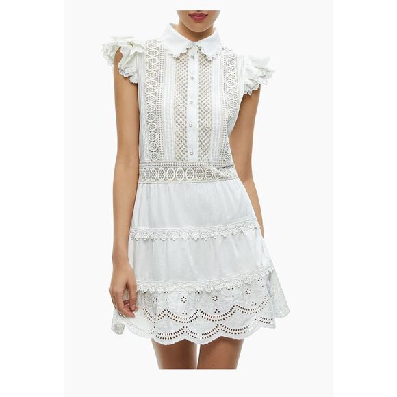 Alice + Olivia Dresses & Skirts - Alice + Olivia Meeko Cotton Mini Shirtdress $395